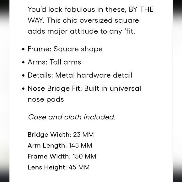 Quay Australia By The Way Oversized Sunglasses - Black/Gradient - Picture 4 of 9